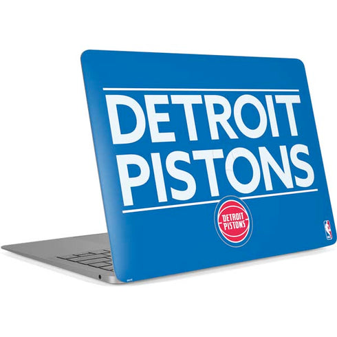 NBA Detroit Pistons Standard - Blue Apple MacBook Air Skin