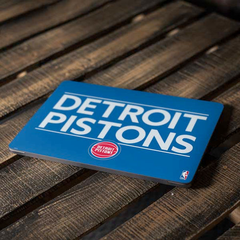 NBA Detroit Pistons Standard - Blue Apple MacBook Air Skin