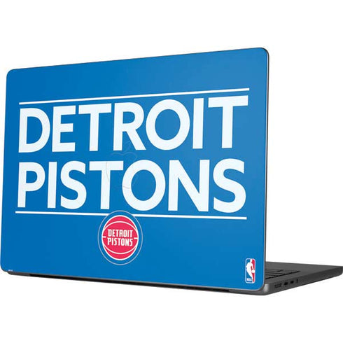 NBA Detroit Pistons Standard - Blue Apple MacBook Pro 14-inch Skin