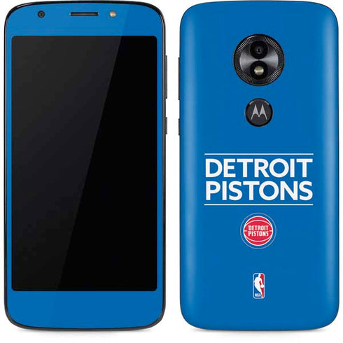 NBA Detroit Pistons Standard - Blue Moto E5 Play Skin