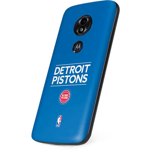 NBA Detroit Pistons Standard - Blue Moto E5 Play Skin