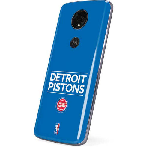NBA Detroit Pistons Standard - Blue Moto E5 Plus Skin