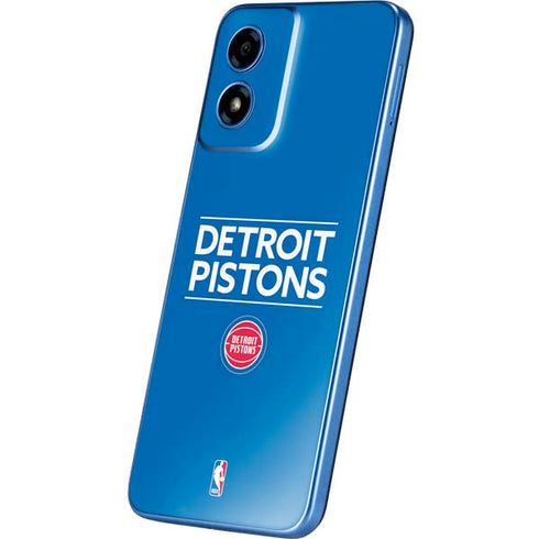 NBA Detroit Pistons Standard - Blue Moto G Play 4G (2024) Skin