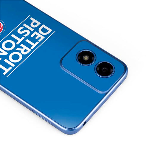 NBA Detroit Pistons Standard - Blue Moto G Play 4G (2024) Skin