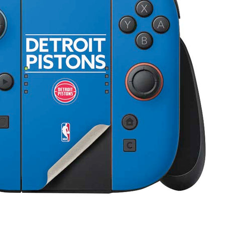 NBA Detroit Pistons Standard - Blue Nintendo Switch 2 (2025) Joy-Con Controller Skin