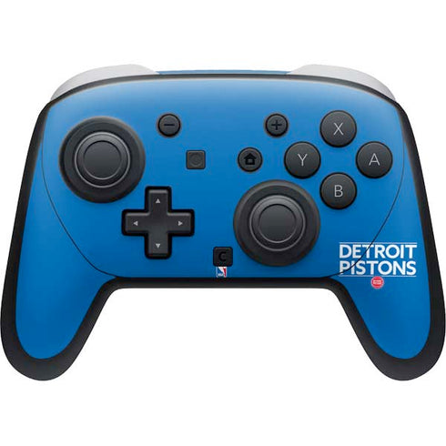 NBA Detroit Pistons Standard - Blue Nintendo Switch 2 (2025) Pro Controller Skin
