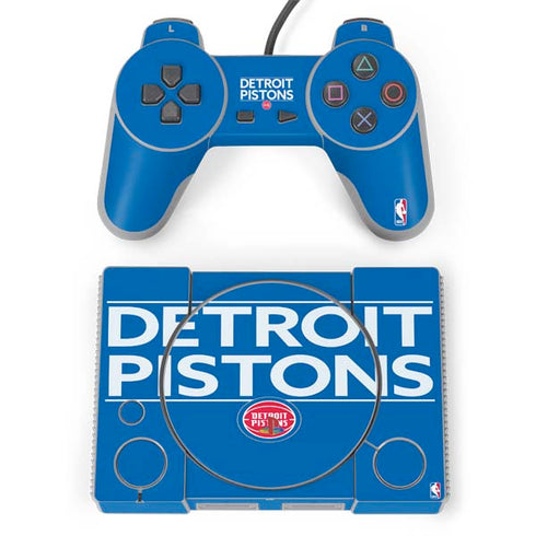 NBA Detroit Pistons Standard - Blue PlayStation Classic Bundle Skin