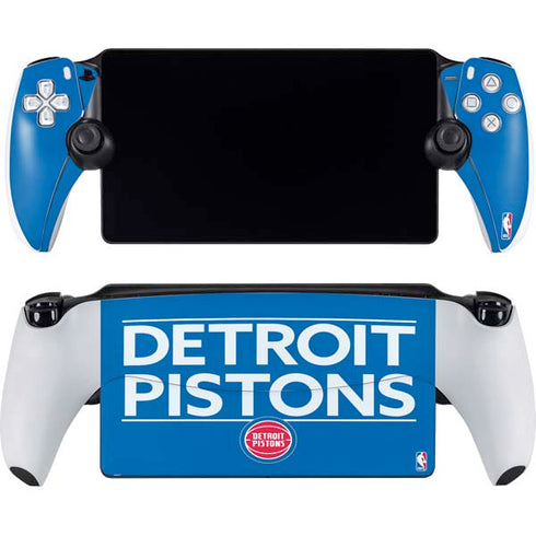 NBA Detroit Pistons Standard - Blue PlayStation Portal Remote Player Skin