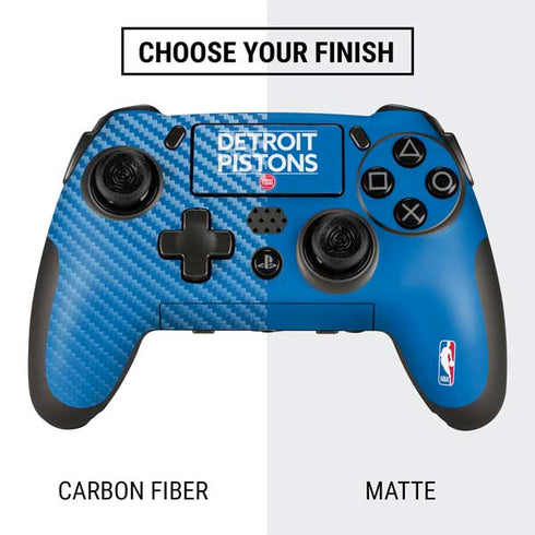 NBA Detroit Pistons Standard - Blue PlayStation Scuf Vantage 2 Controller Skin