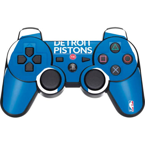 NBA Detroit Pistons Standard - Blue PS3 Dual Shock wireless controller Skin