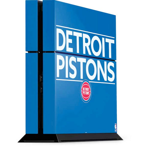 NBA Detroit Pistons Standard - Blue PS4 Console Skin