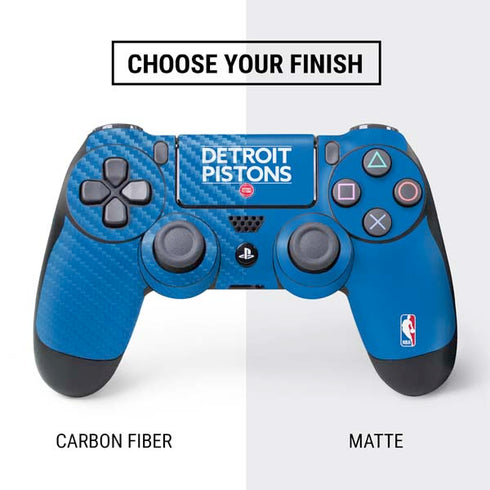 NBA Detroit Pistons Standard - Blue PS4 Controller Skin