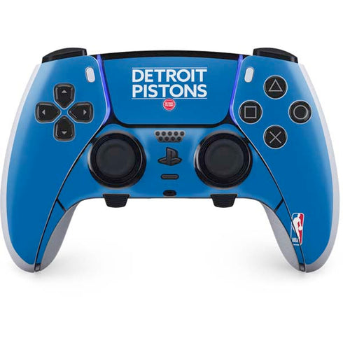 NBA Detroit Pistons Standard - Blue PS5 DualSense Edge Pro Controller Skin