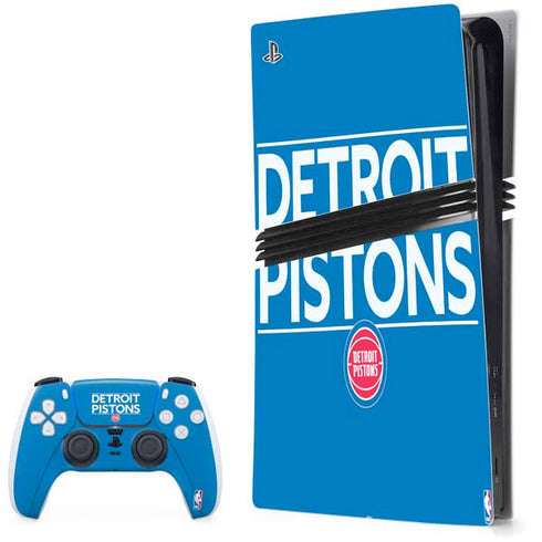 NBA Detroit Pistons Standard - Blue PS5 Pro Bundle Skin