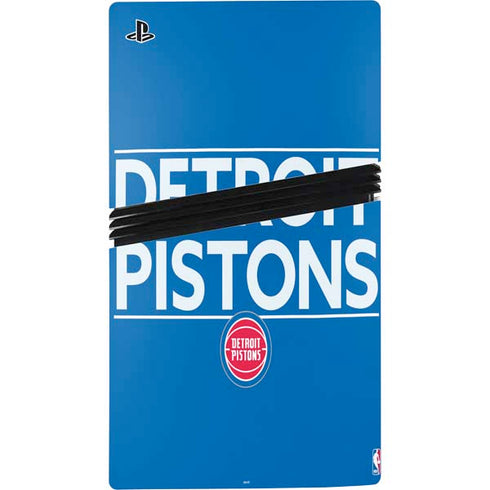 NBA Detroit Pistons Standard - Blue PS5 Pro Console Skin