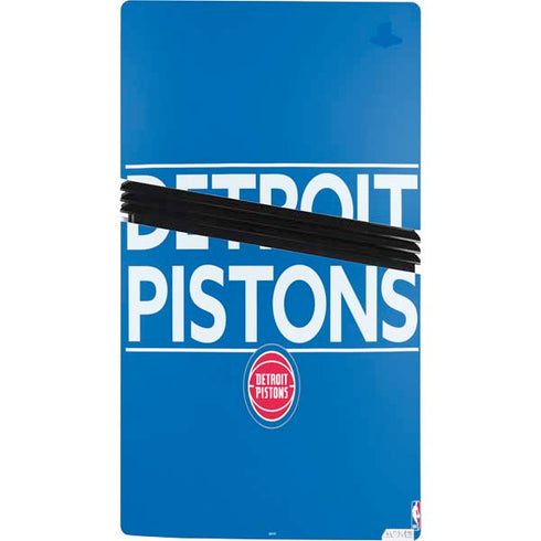 NBA Detroit Pistons Standard - Blue PS5 Pro Console Skin