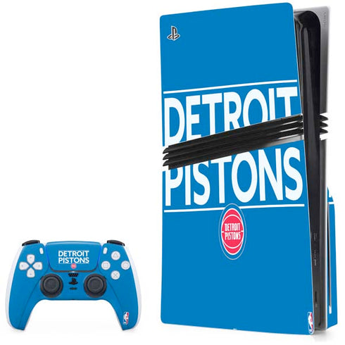 NBA Detroit Pistons Standard - Blue PlayStation PS5 Skins
