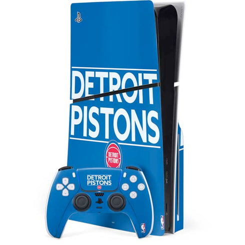 NBA Detroit Pistons Standard - Blue PlayStation PS5 Skins