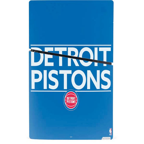 NBA Detroit Pistons Standard - Blue PS5 Slim Digital Edition Console Skin