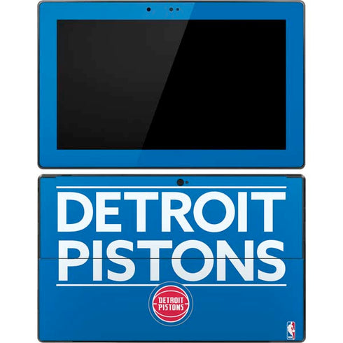NBA Detroit Pistons Standard - Blue Surface Pro Tablet Skin