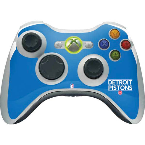 NBA Detroit Pistons Standard - Blue Xbox 360 Wireless Controller Skin