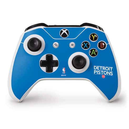 NBA Detroit Pistons Standard - Blue Xbox One S Controller Skin