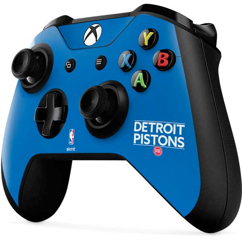 NBA Detroit Pistons Standard - Blue Xbox One X Controller Skin
