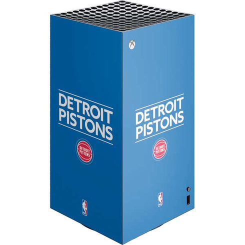 NBA Detroit Pistons Standard - Blue XBox Series X Digital Edition Console Skin