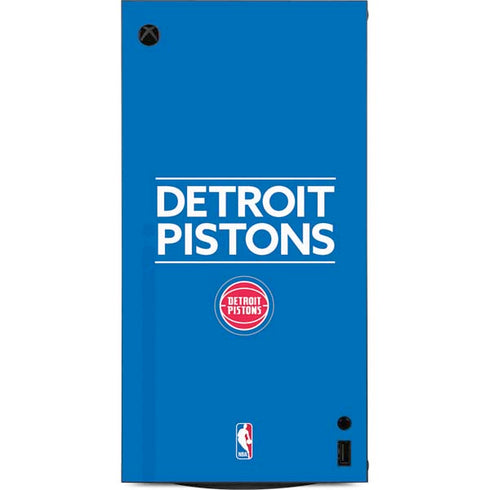 NBA Detroit Pistons Standard - Blue XBox Series X Digital Edition Console Skin