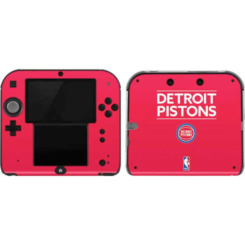 NBA Detroit Pistons Standard - Red Nintendo 2DS Skin