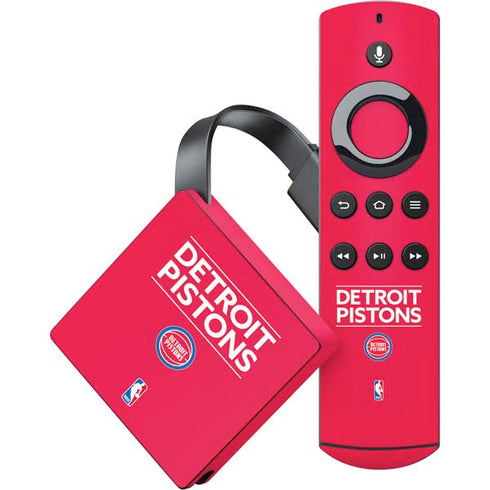 NBA Detroit Pistons Standard - Red Amazon Fire TV Skin