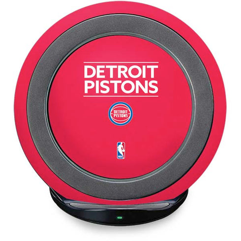 NBA Detroit Pistons Standard - Red Fast Charge Wireless Charging Stand Skin