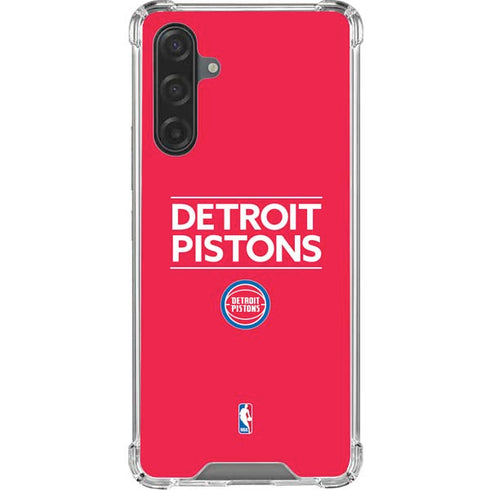 NBA Detroit Pistons Standard - Red Galaxy A17 Clear Case