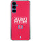 NBA Detroit Pistons Standard - Red Galaxy A35 5G Clear Case