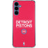 NBA Detroit Pistons Standard - Red Galaxy A35 5G Clear Case