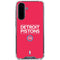 NBA Detroit Pistons Standard - Red Galaxy A36 5G Clear Case