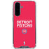 NBA Detroit Pistons Standard - Red Galaxy A36 5G Clear Case