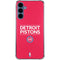 NBA Detroit Pistons Standard - Red Galaxy A55 5G Clear Case