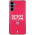 NBA Detroit Pistons Standard - Red Galaxy A55 5G Clear Case