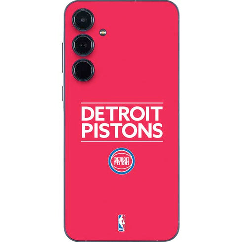 NBA Detroit Pistons Standard - Red Galaxy A55 5G Skin