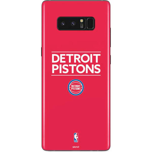 NBA Detroit Pistons Standard - Red Galaxy Note 8 Skin