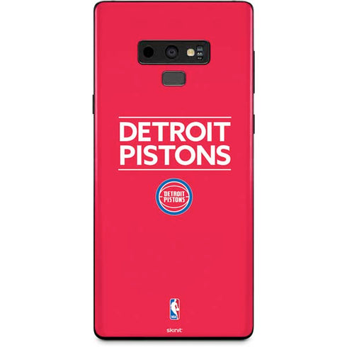 NBA Detroit Pistons Standard - Red Galaxy Note 9 Skin