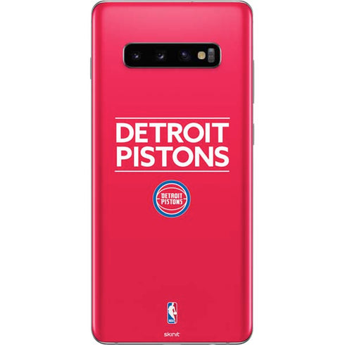 NBA Detroit Pistons Standard - Red Galaxy S10 Plus Skin