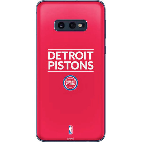 NBA Detroit Pistons Standard - Red Galaxy S10e Skin
