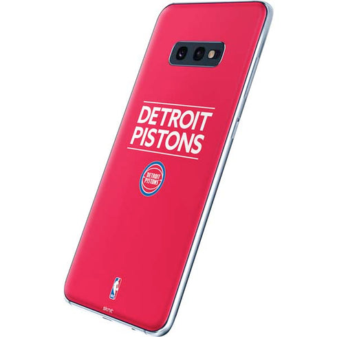 NBA Detroit Pistons Standard - Red Galaxy S10e Skin