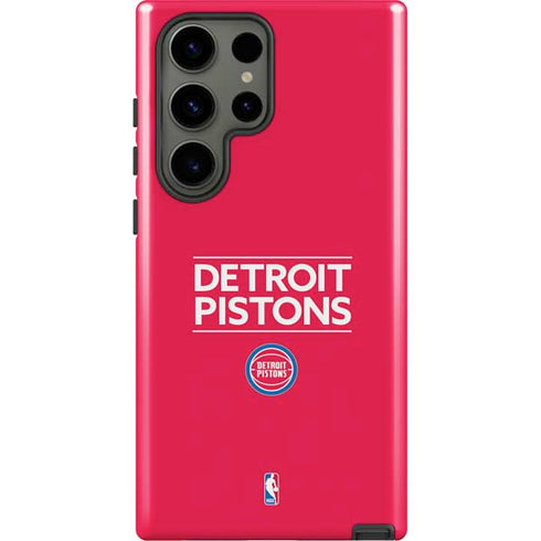 NBA Detroit Pistons Standard - Red Galaxy S23 Ultra Pro Case