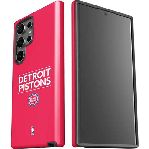NBA Detroit Pistons Standard - Red Galaxy S23 Ultra Pro Case