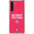 NBA Detroit Pistons Standard - Red Galaxy S24 FE Clear Case