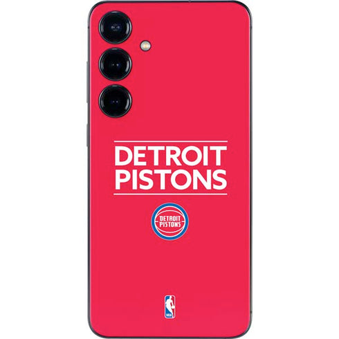 NBA Detroit Pistons Standard - Red Galaxy S25 Plus Skin