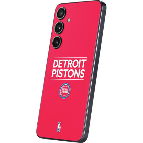 NBA Detroit Pistons Standard - Red Galaxy S25 Plus Skin
